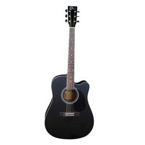 DevMusical DV40C Black 40 Inch Mahogany Wood Acoustic Guitar